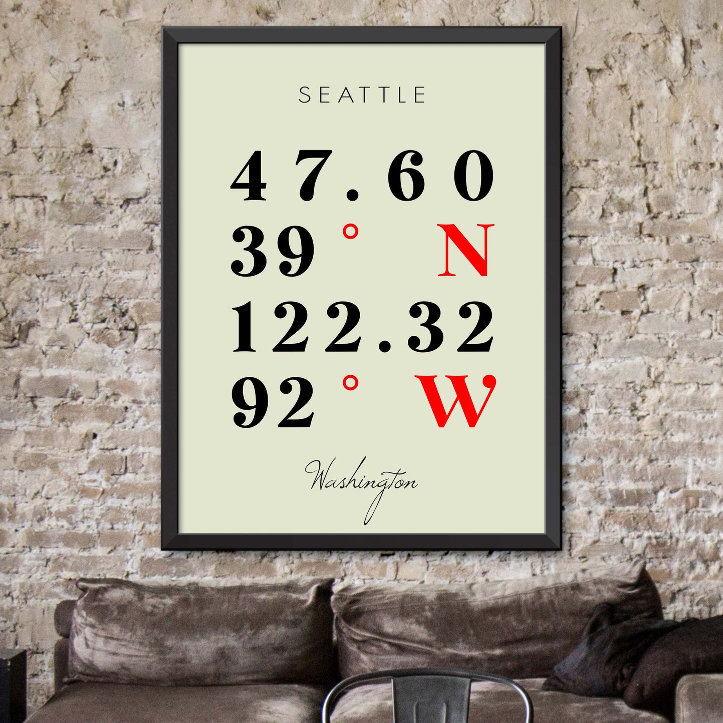 Seattle Coordinate Map