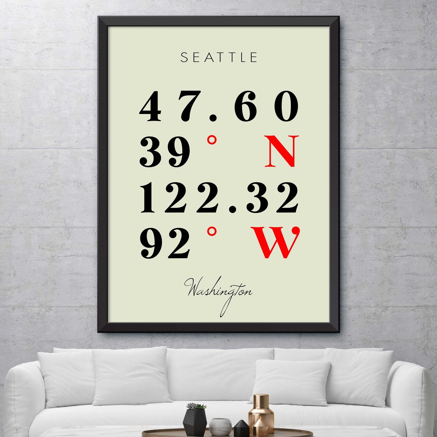Seattle Coordinate Map