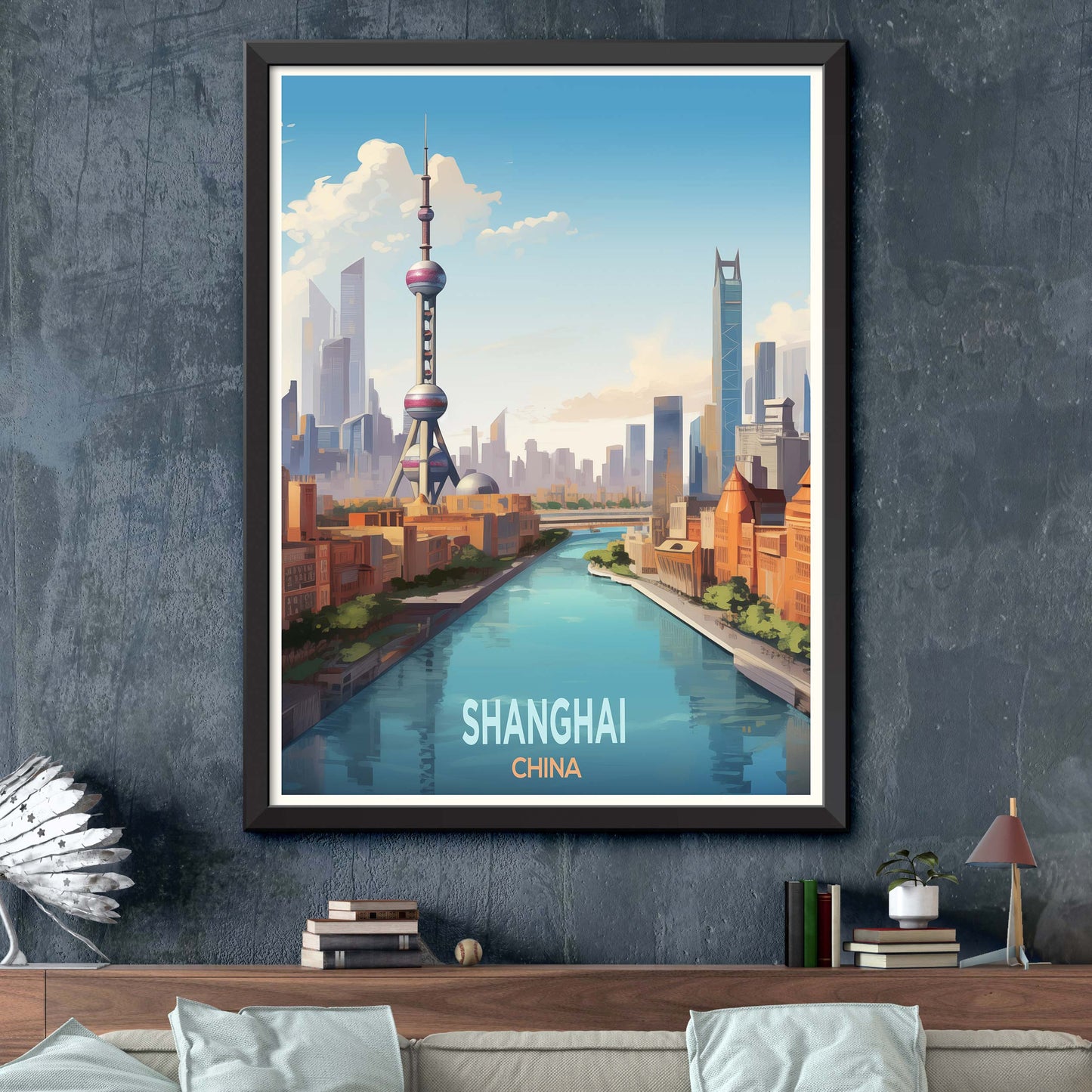 Shanghai_China, City Travel Print Wall Art