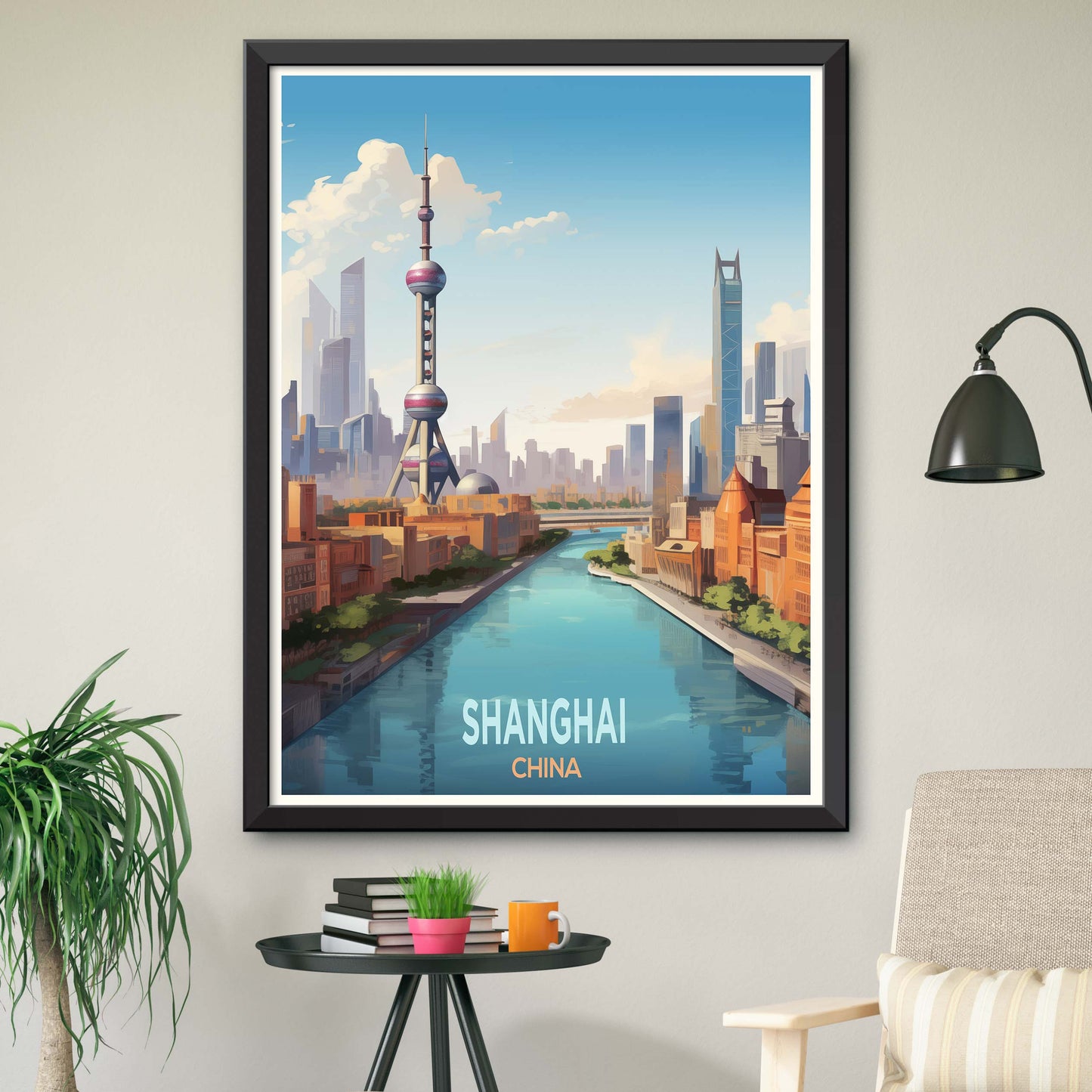 Shanghai_China, City Travel Print Wall Art