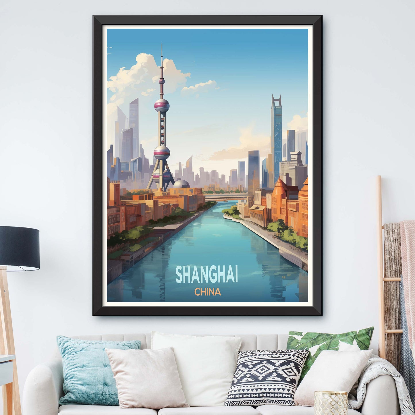 Shanghai_China, City Travel Print Wall Art