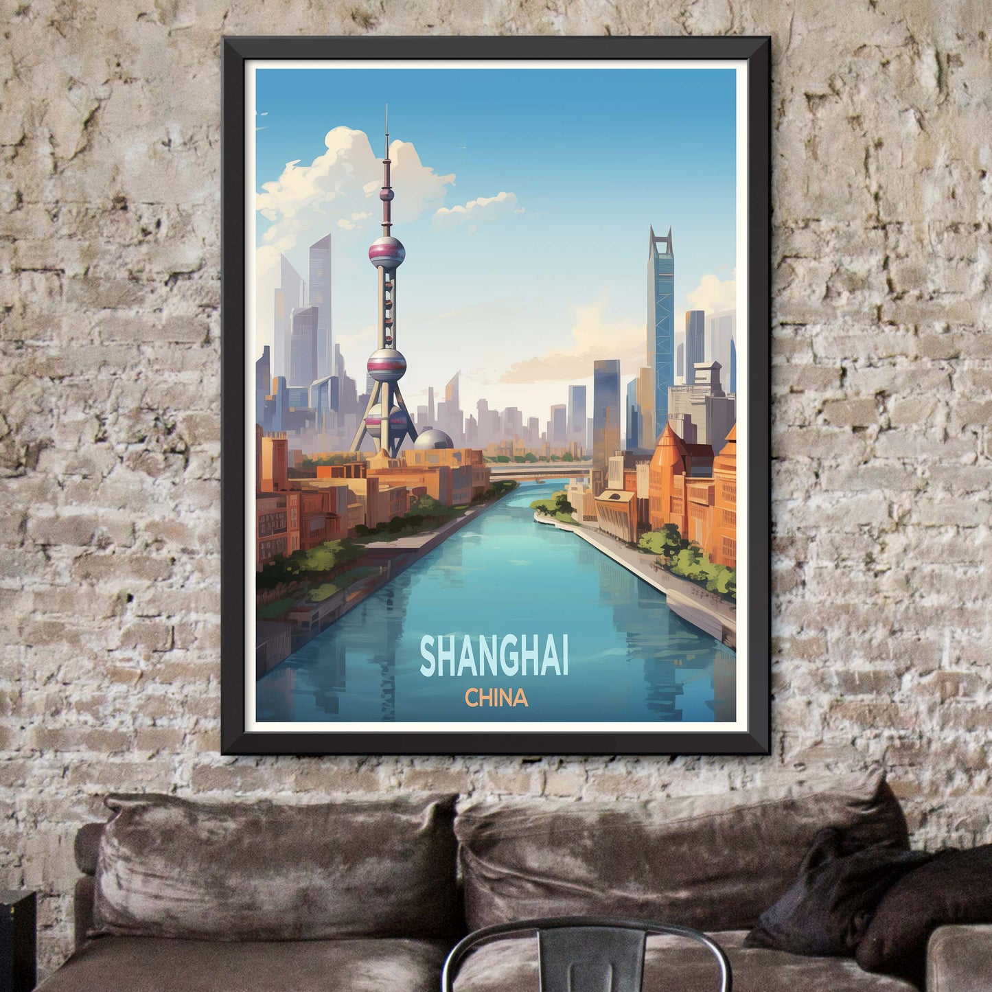 Shanghai_China, City Travel Print Wall Art