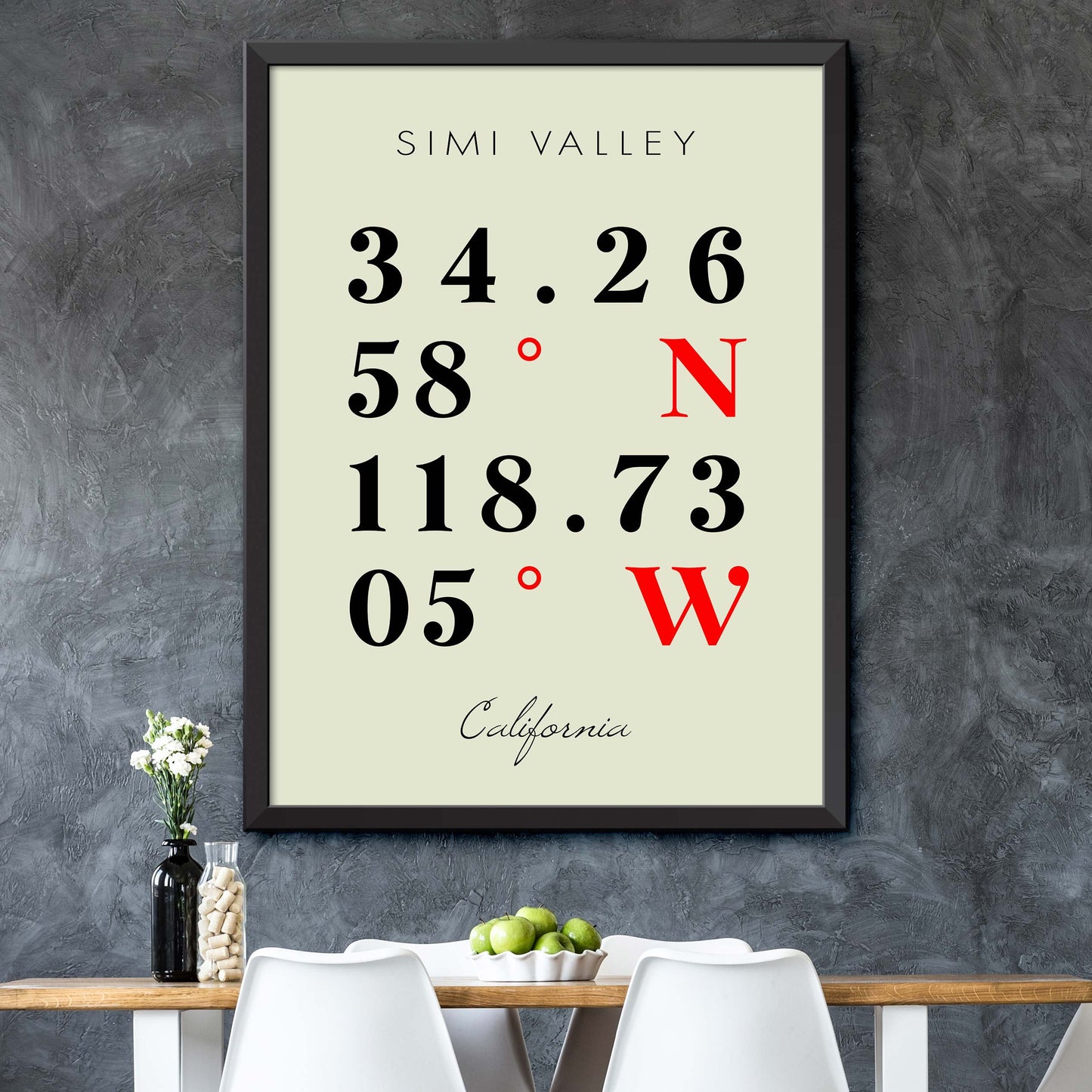 Simi-Valley Coordinate Map