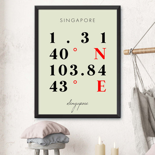 Singapore Coordinate Map