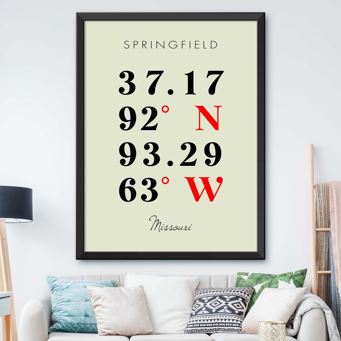 Springfield Coordinate Map