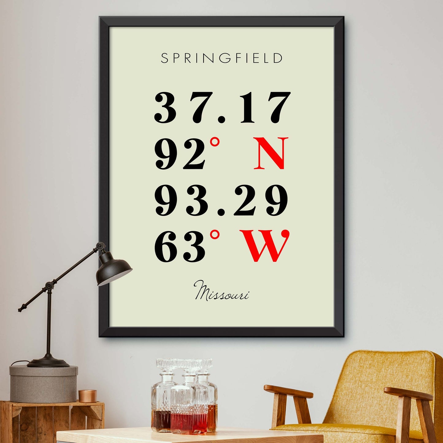 Springfield Coordinate Map