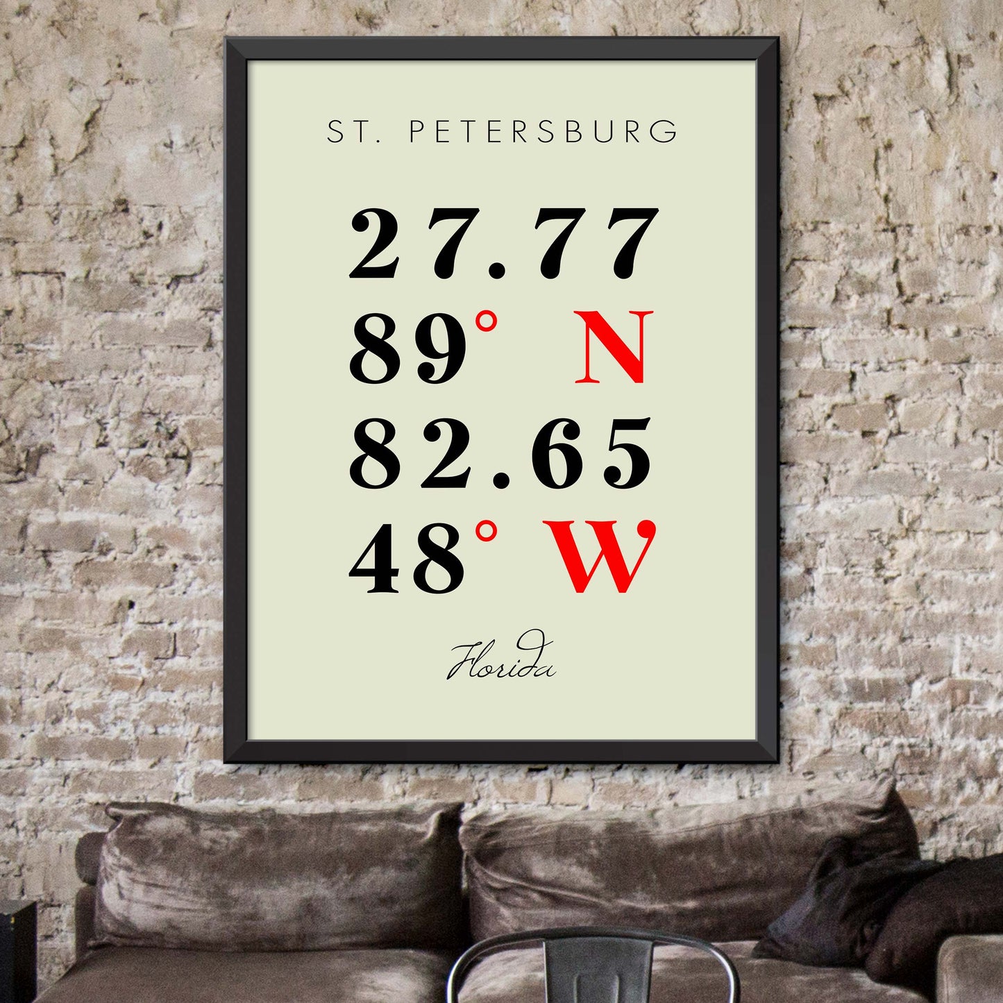 St.-Petersburg Coordinate Map
