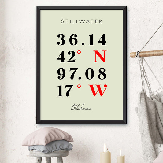 Stillwater Coordinate Map