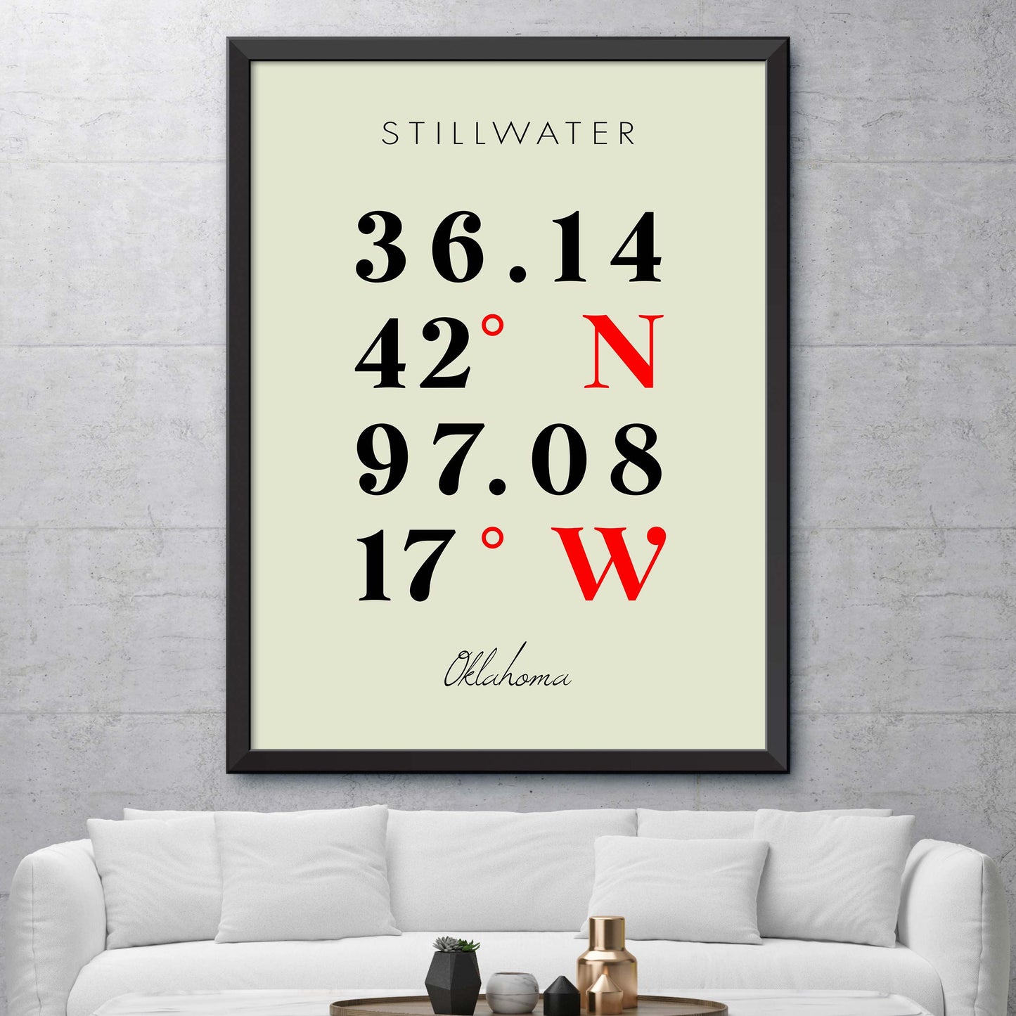 Stillwater Coordinate Map