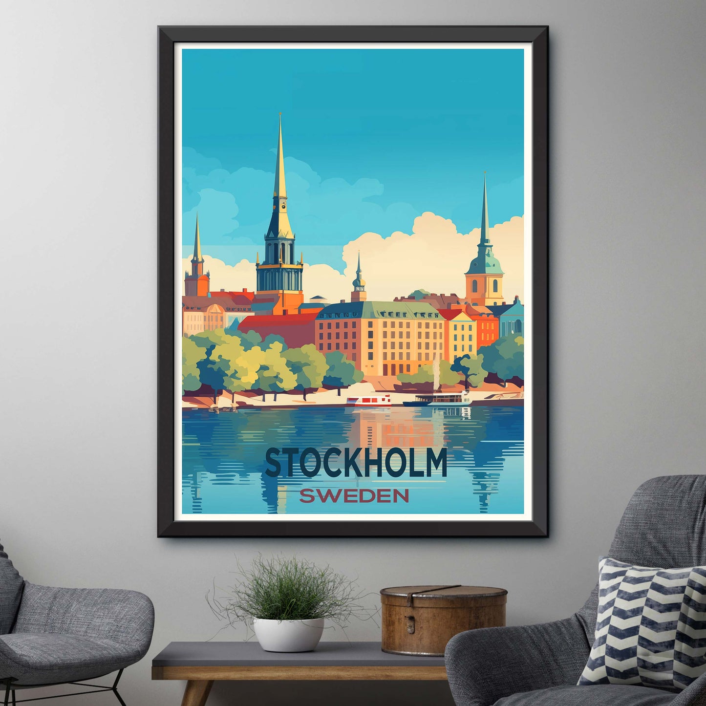 Stockholm_Sweden, City Travel Print