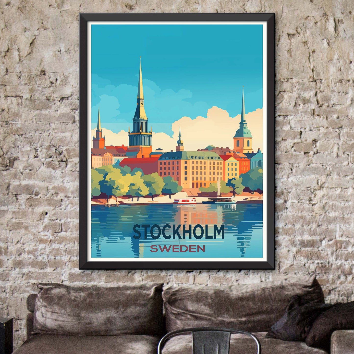 Stockholm_Sweden, City Travel Print