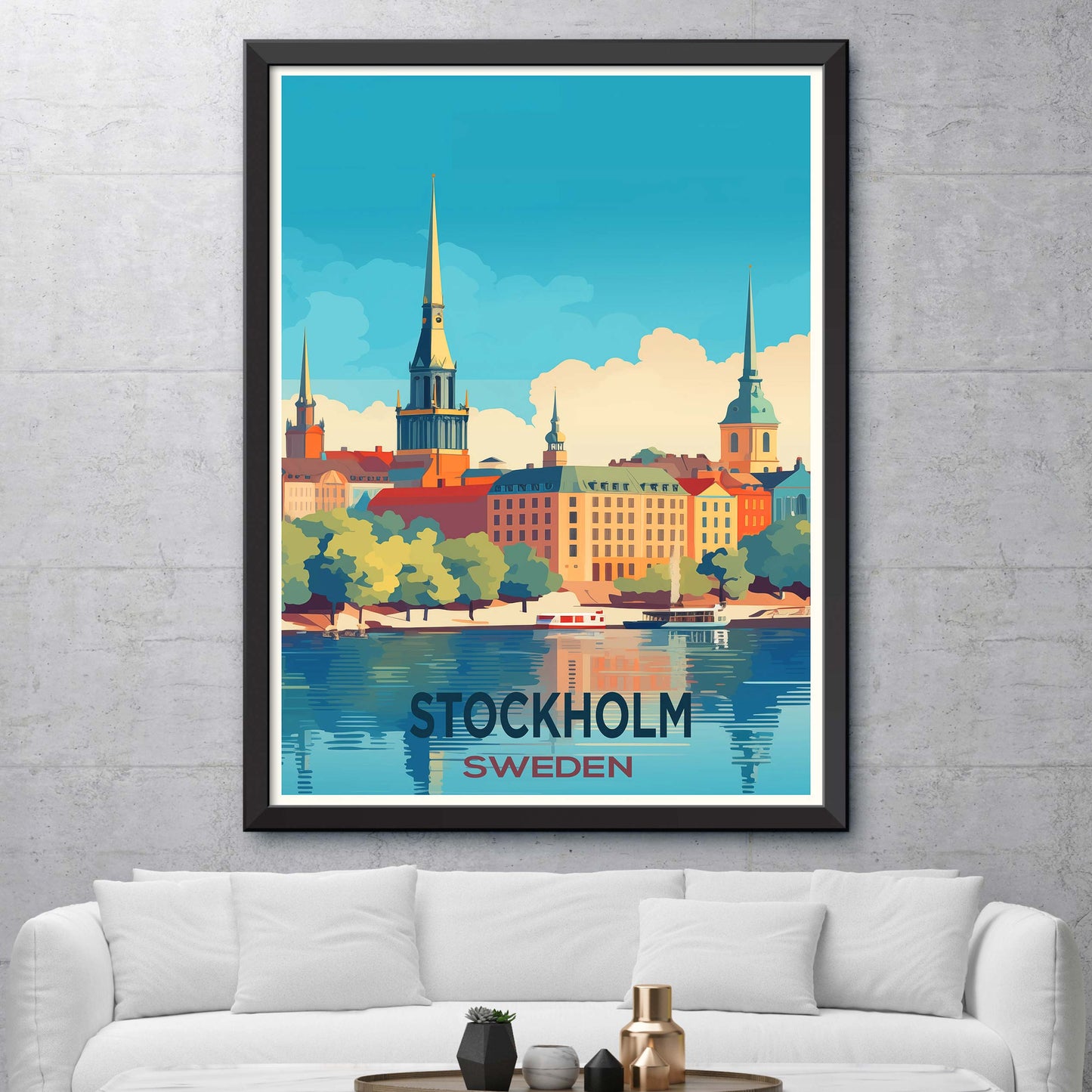 Stockholm_Sweden, City Travel Print