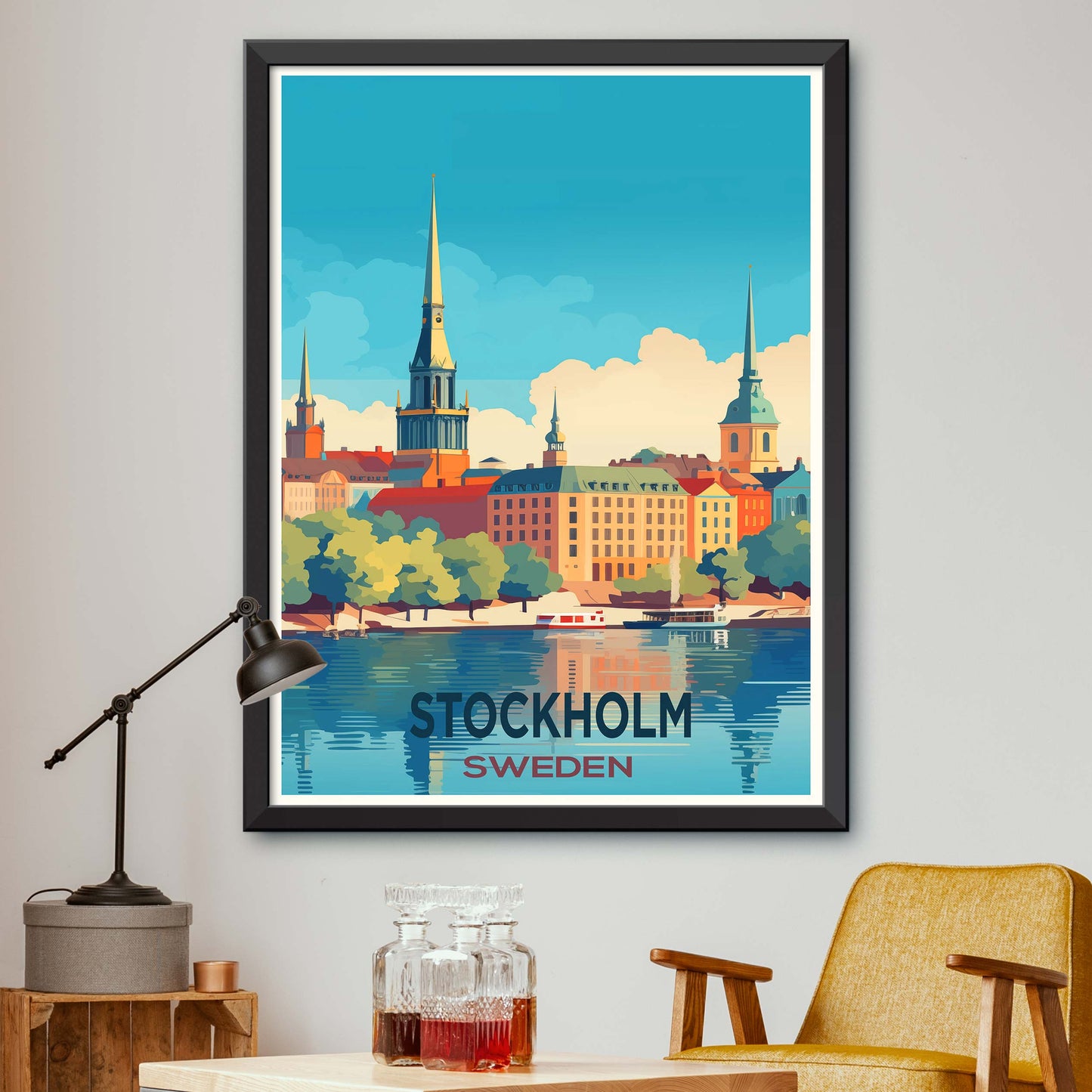 Stockholm_Sweden, City Travel Print