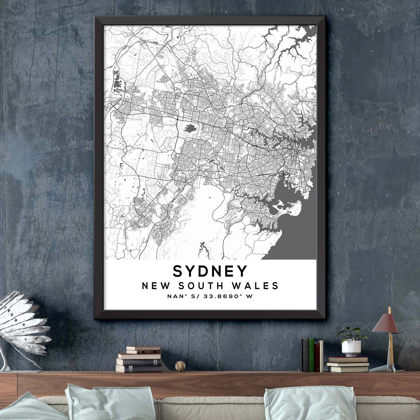 Sydney,New-South-Wales Map Print