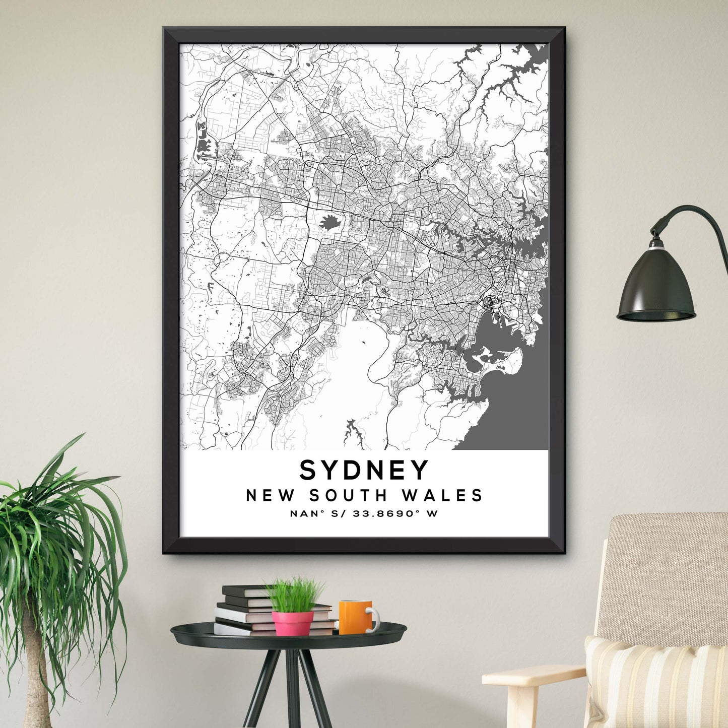 Sydney,New-South-Wales Map Print