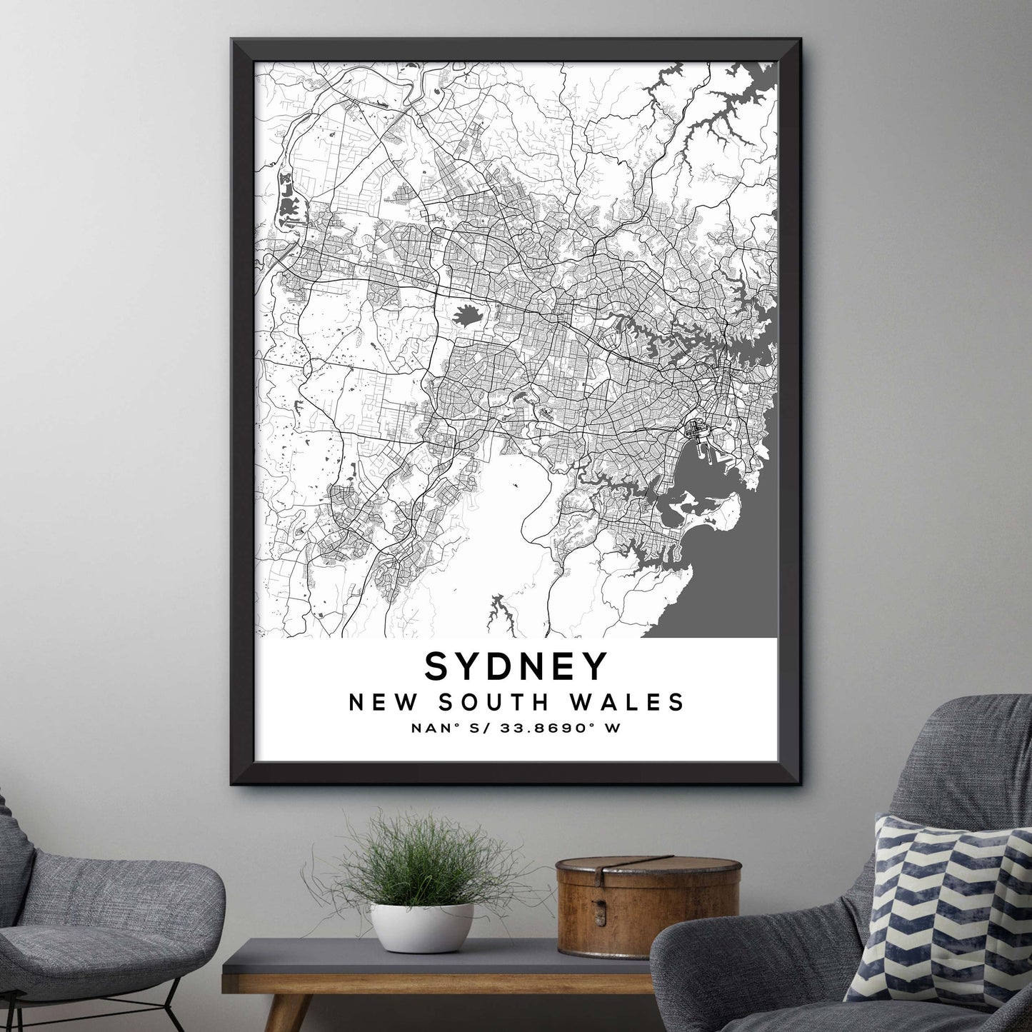 Sydney,New-South-Wales Map Print