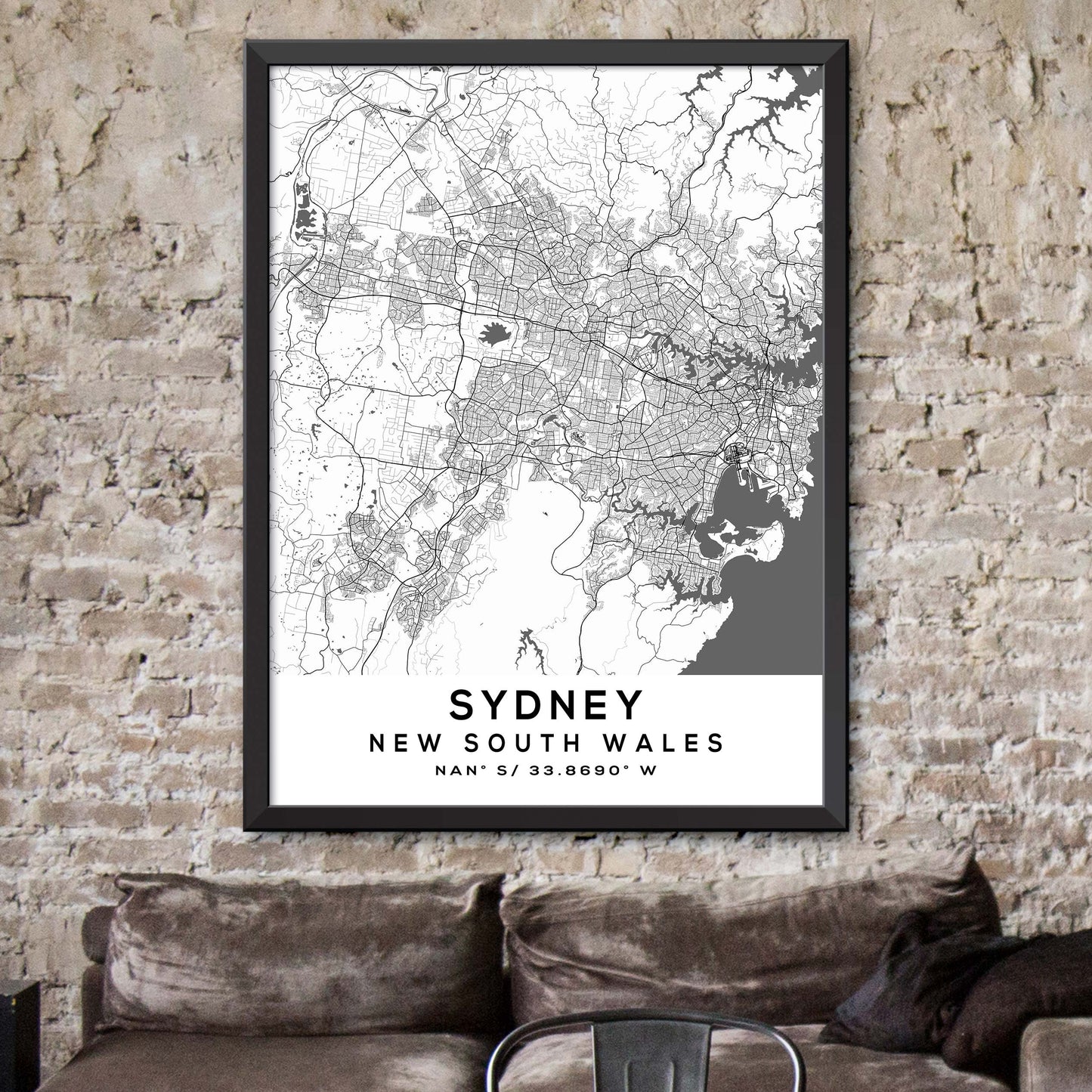 Sydney,New-South-Wales Map Print