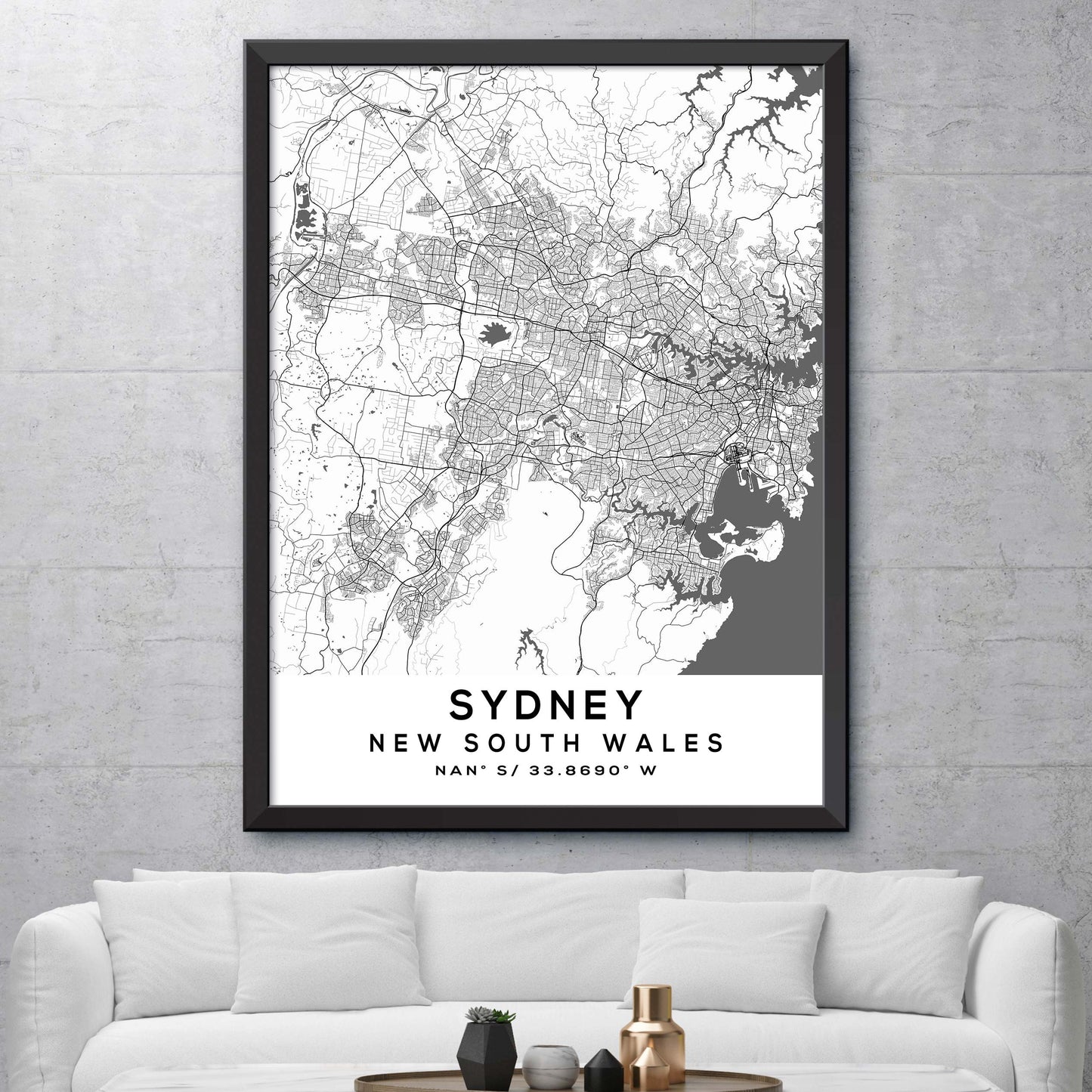 Sydney,New-South-Wales Map Print