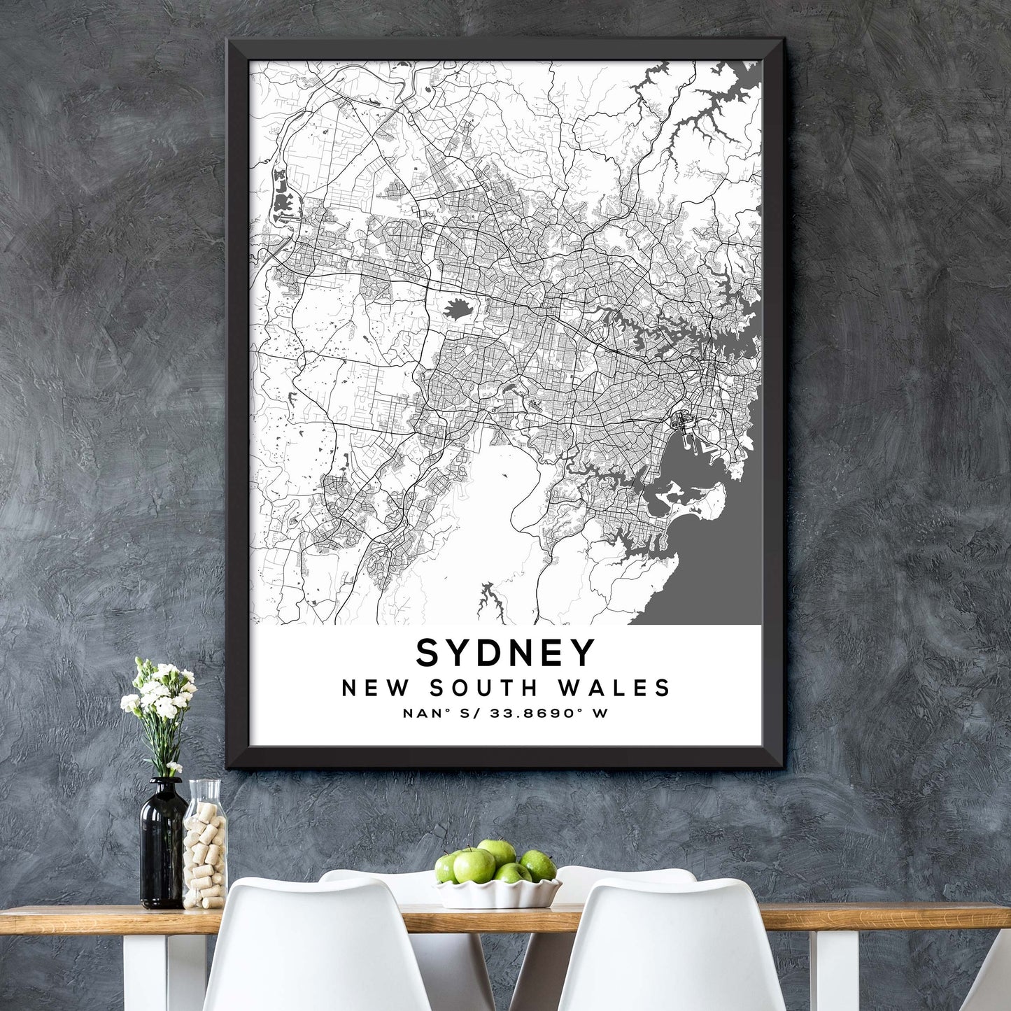 Sydney,New-South-Wales Map Print