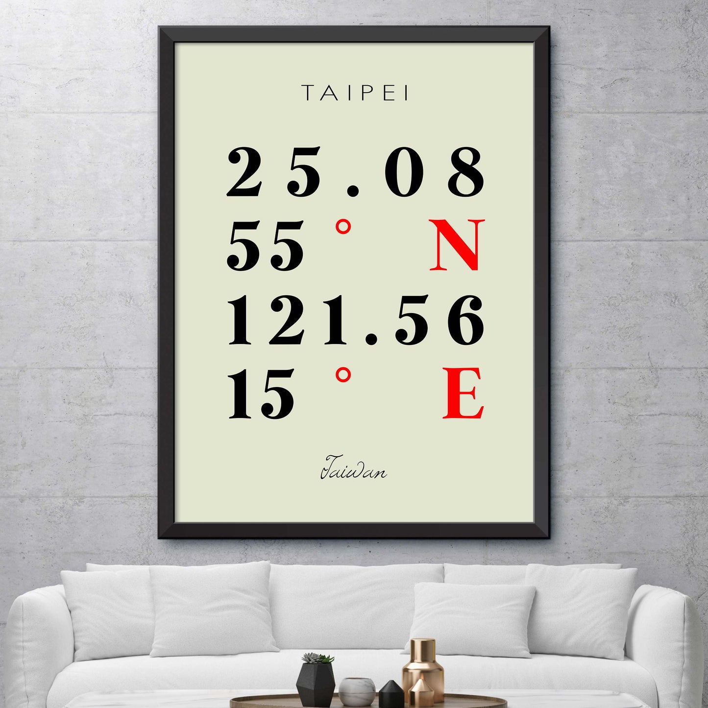 Taipei Coordinate Map