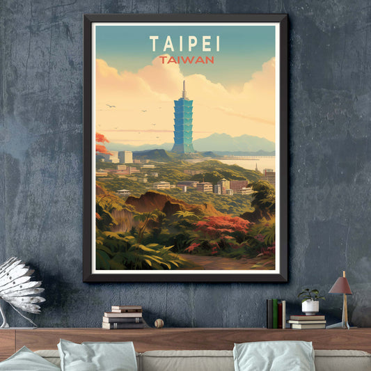 Taiwan_Taipei, City Travel Print