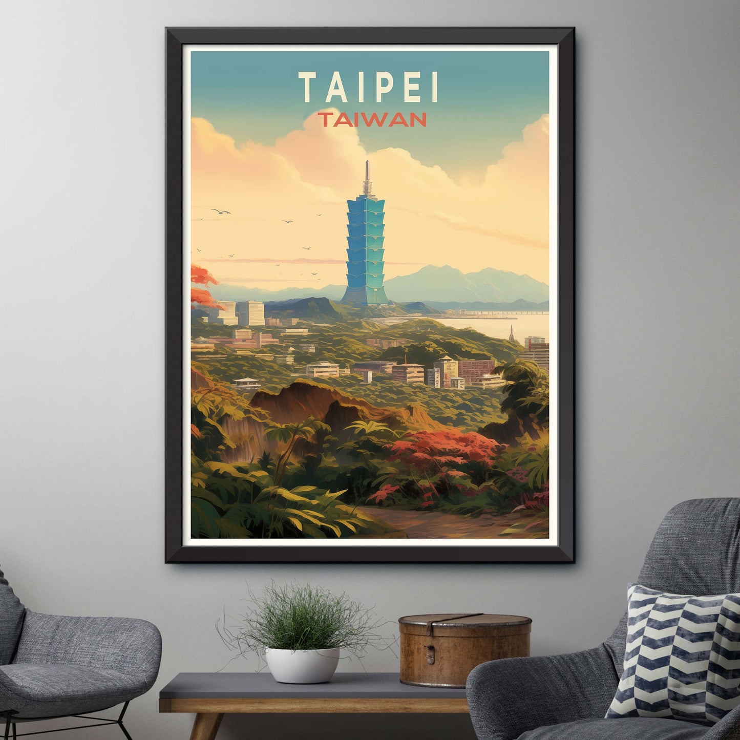 Taiwan_Taipei, City Travel Print