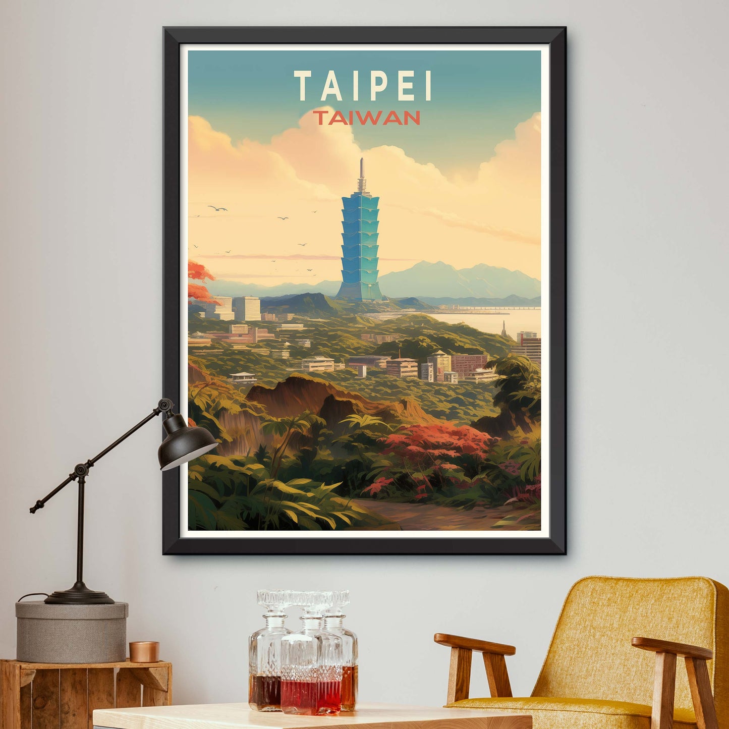 Taiwan_Taipei, City Travel Print