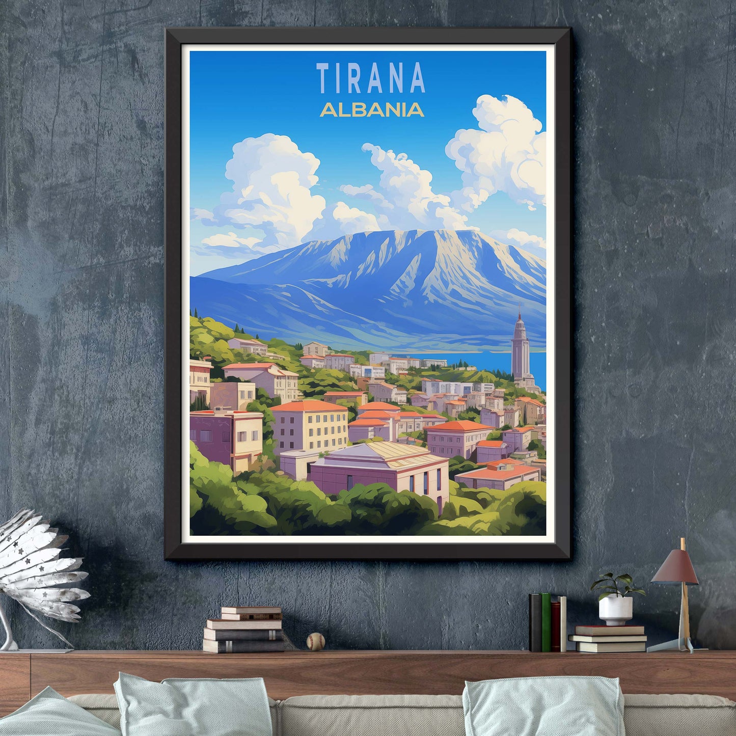 Tirana_Albania, City Travel Print