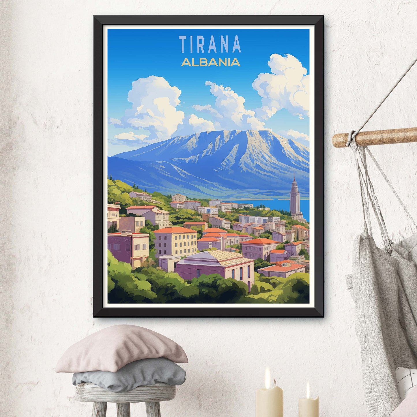 Tirana_Albania, City Travel Print