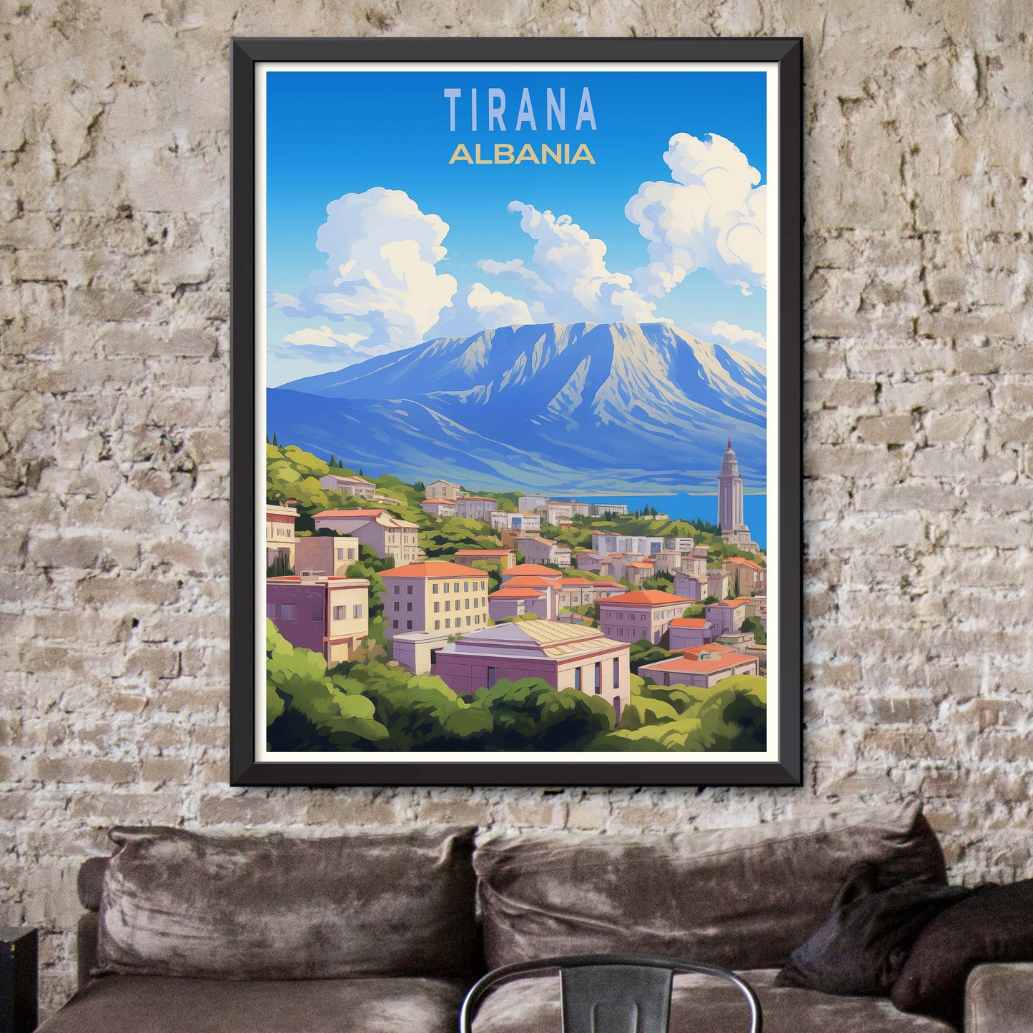 Tirana_Albania, City Travel Print