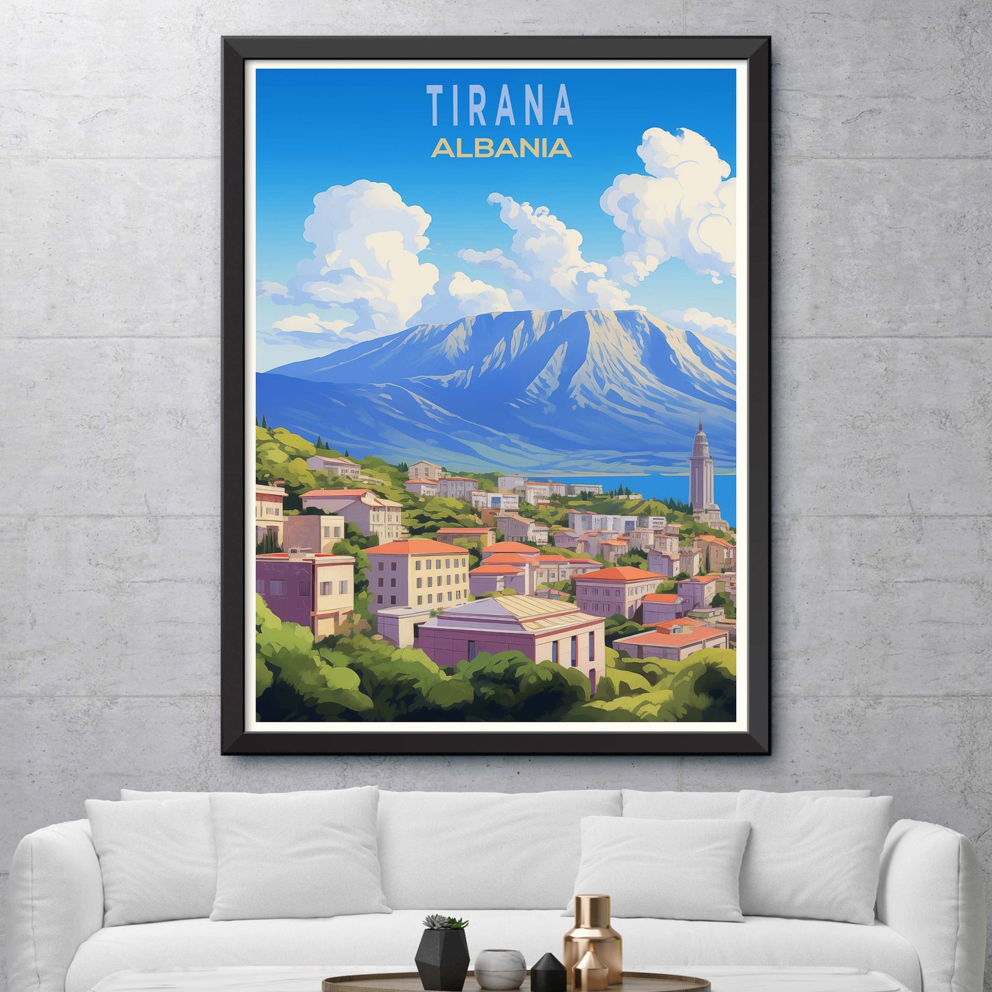 Tirana_Albania, City Travel Print