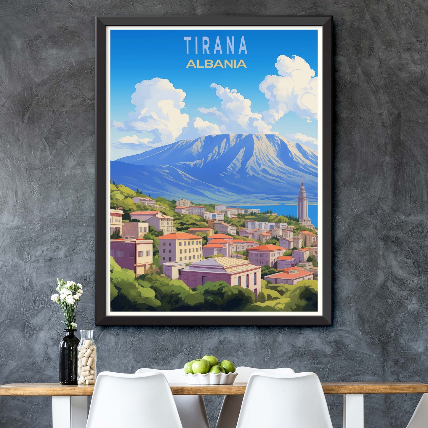 Tirana_Albania, City Travel Print