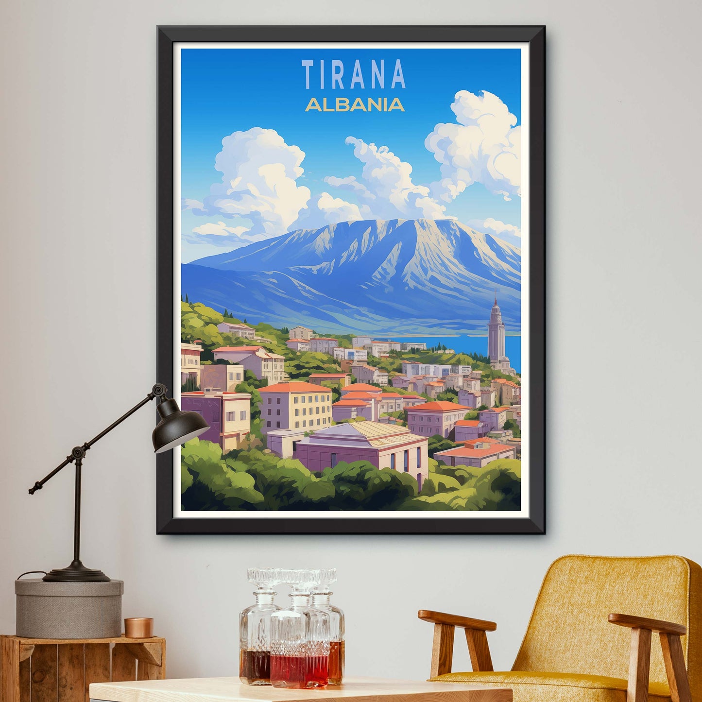 Tirana_Albania, City Travel Print