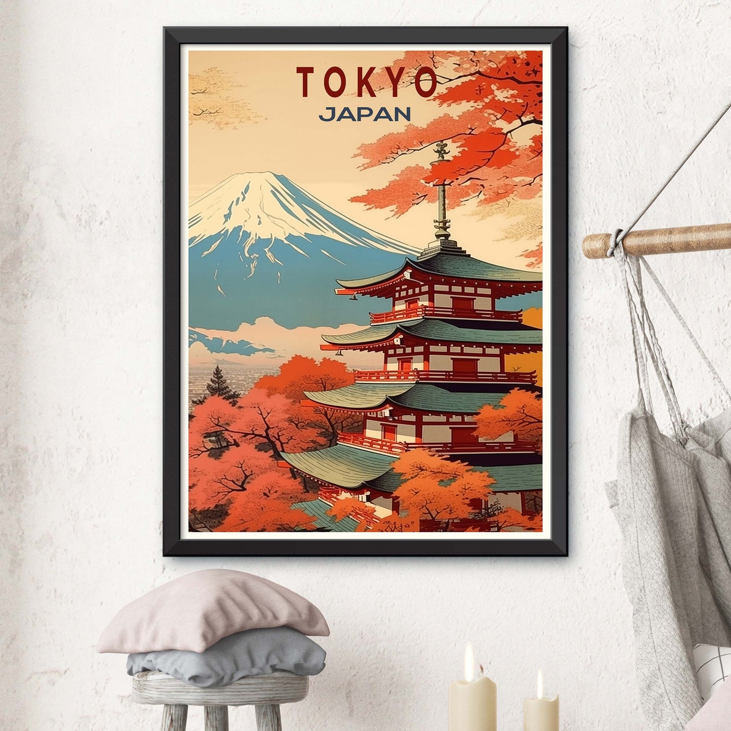 Tokyo_Japan, City Travel Print Wall Art Painting