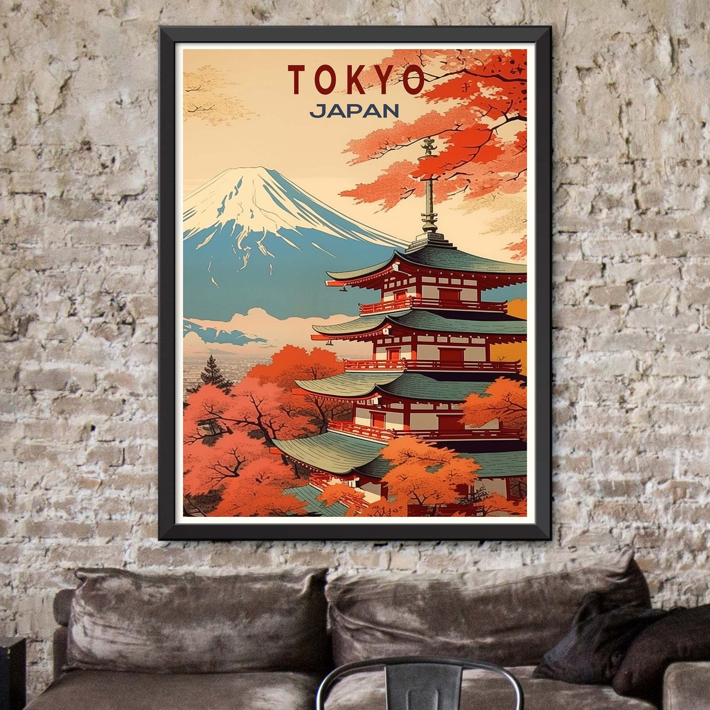 Tokyo_Japan, City Travel Print Wall Art Painting