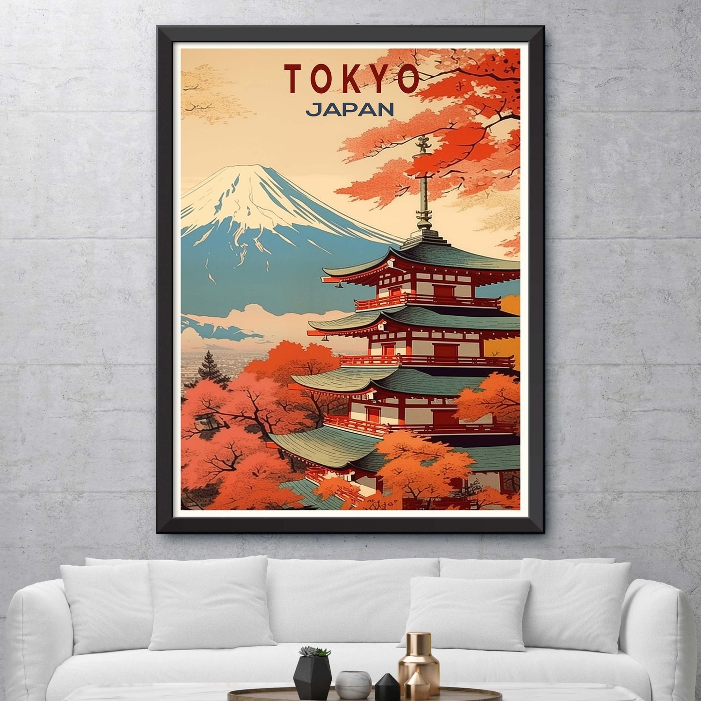 Tokyo_Japan, City Travel Print Wall Art Painting