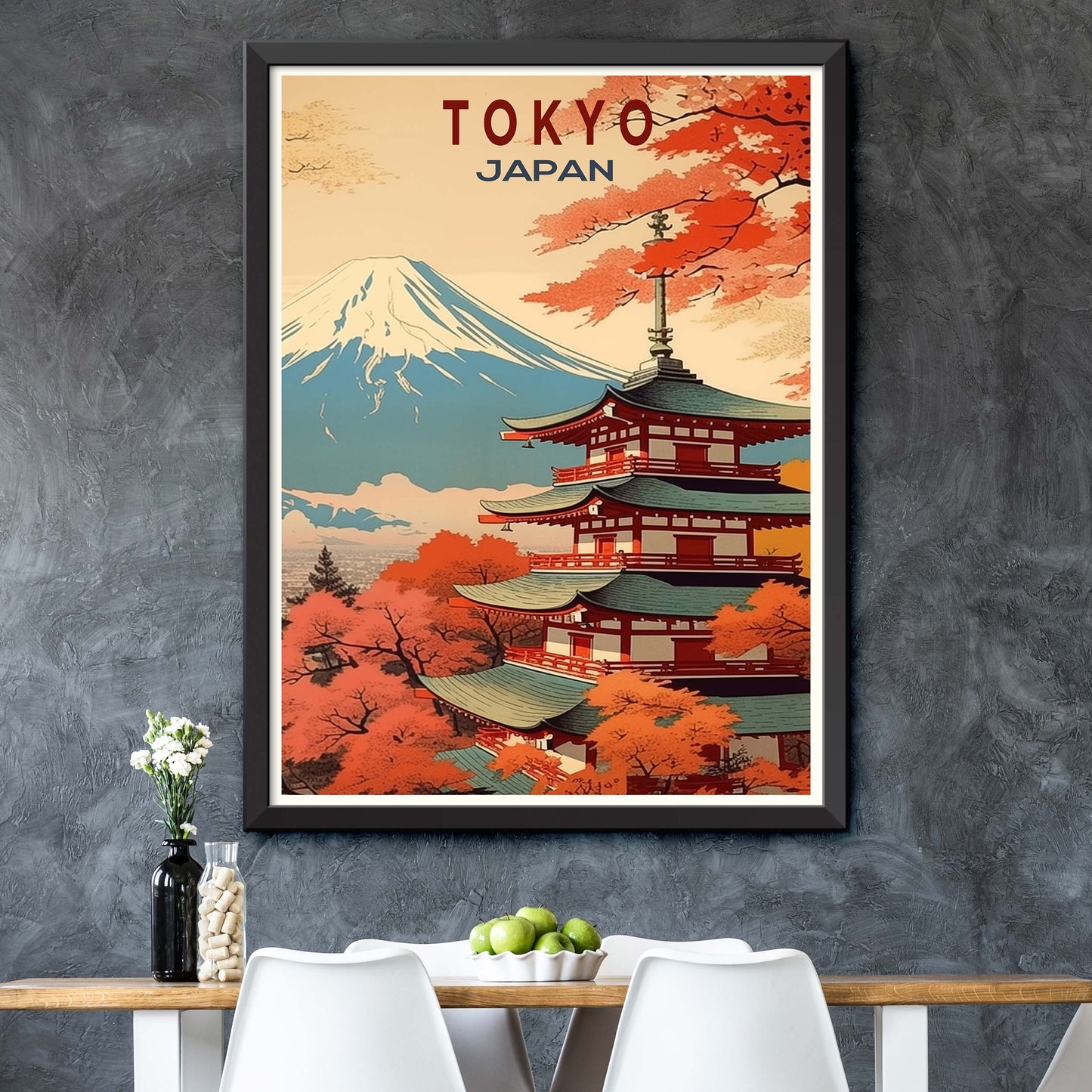 Tokyo_Japan, City Travel Print Wall Art Painting