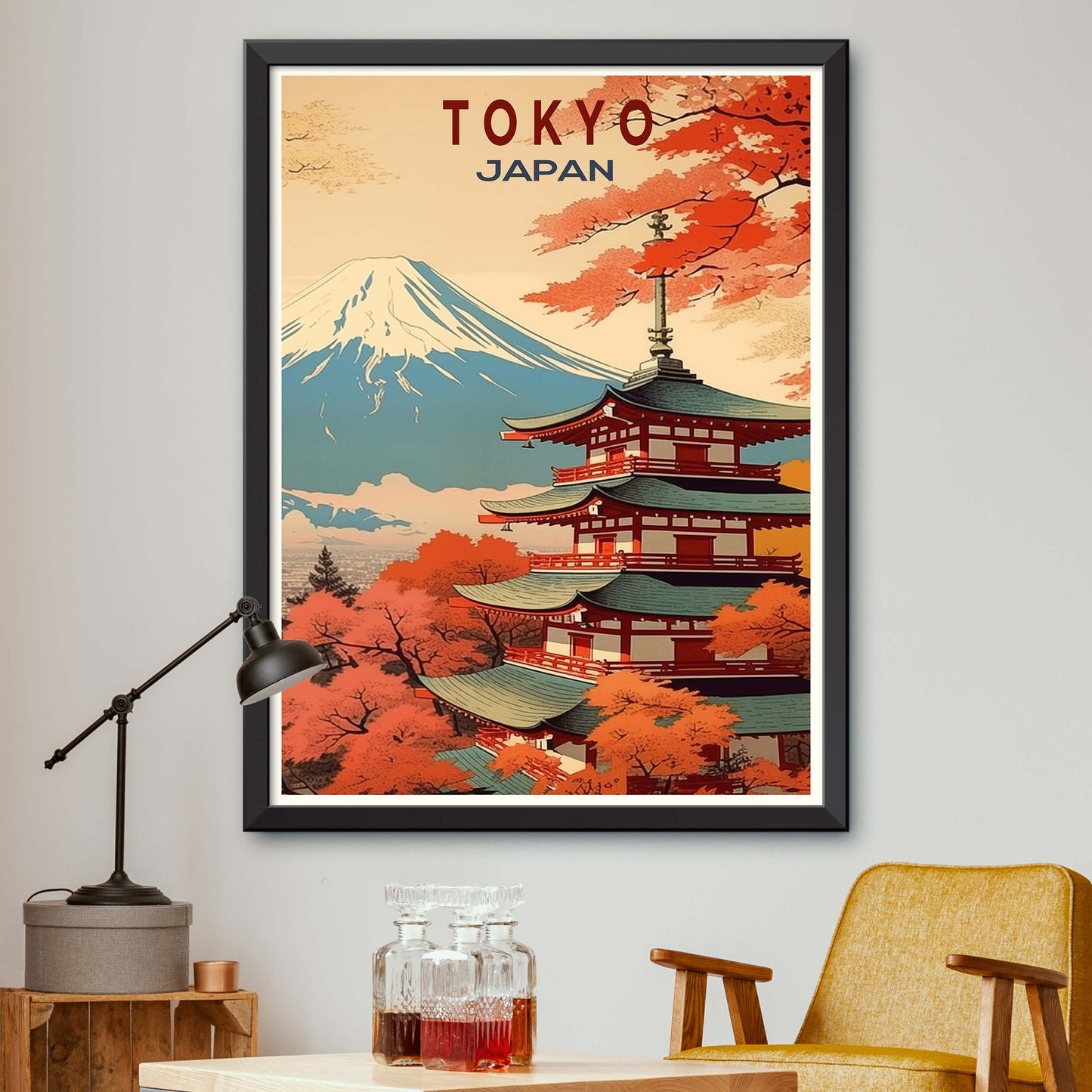 Tokyo_Japan, City Travel Print Wall Art Painting