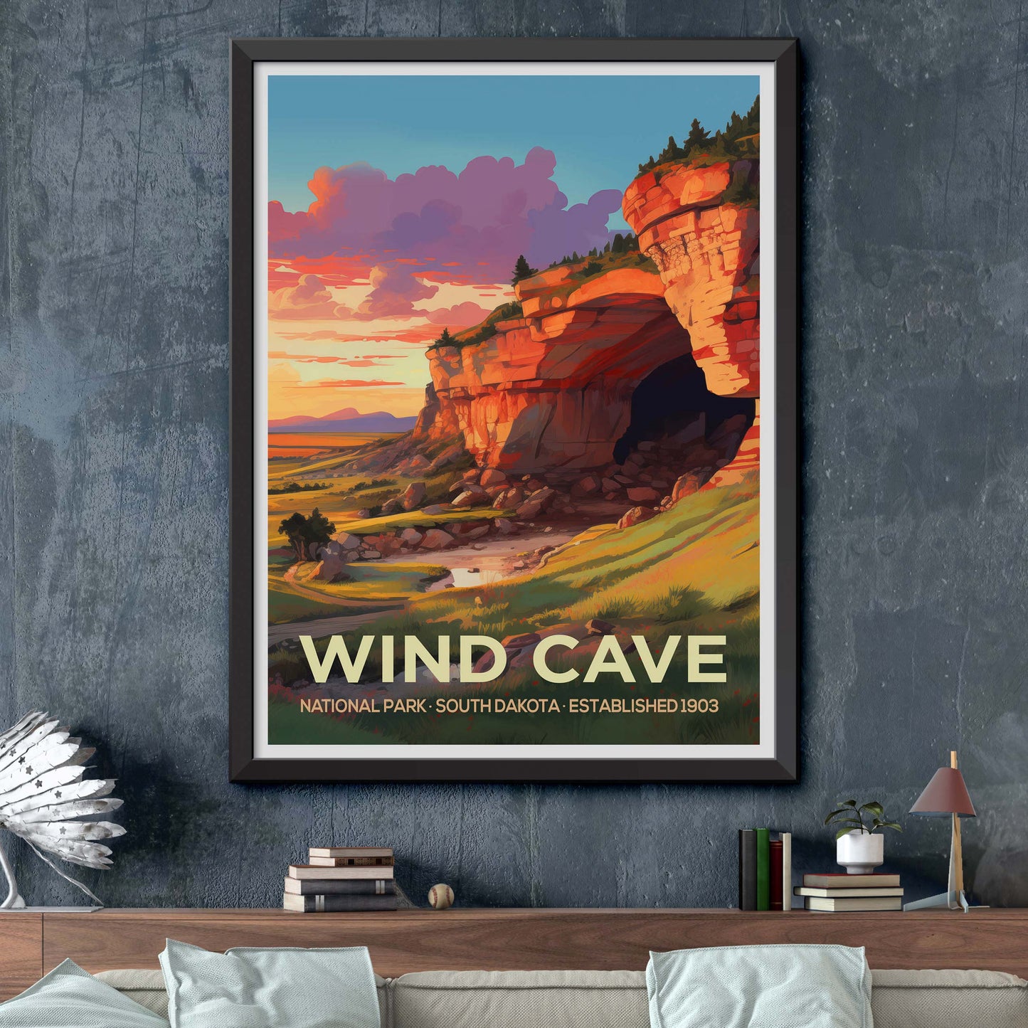 Wind Cave National Park Travel Print