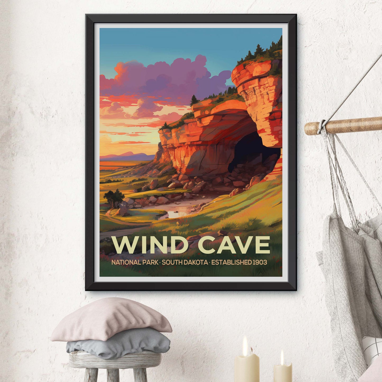 Wind Cave National Park Travel Print