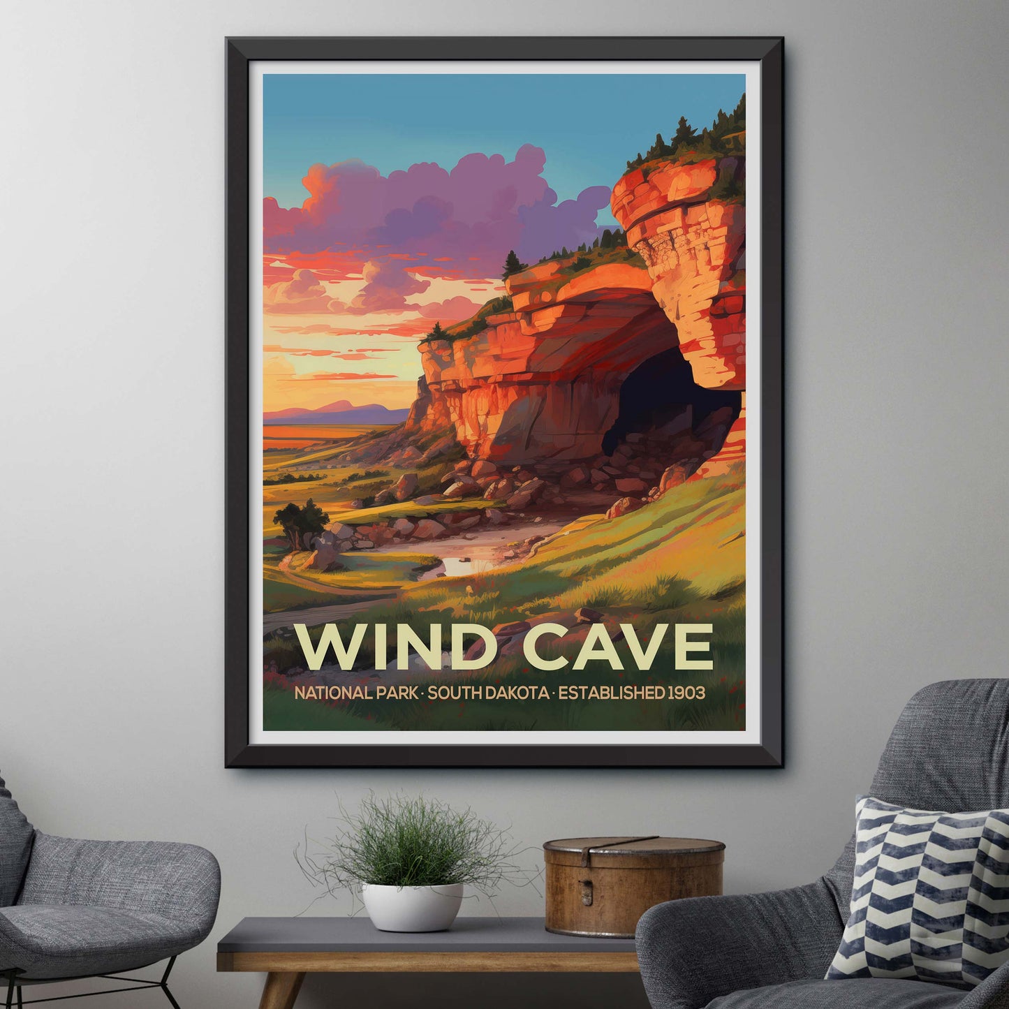 Wind Cave National Park Travel Print