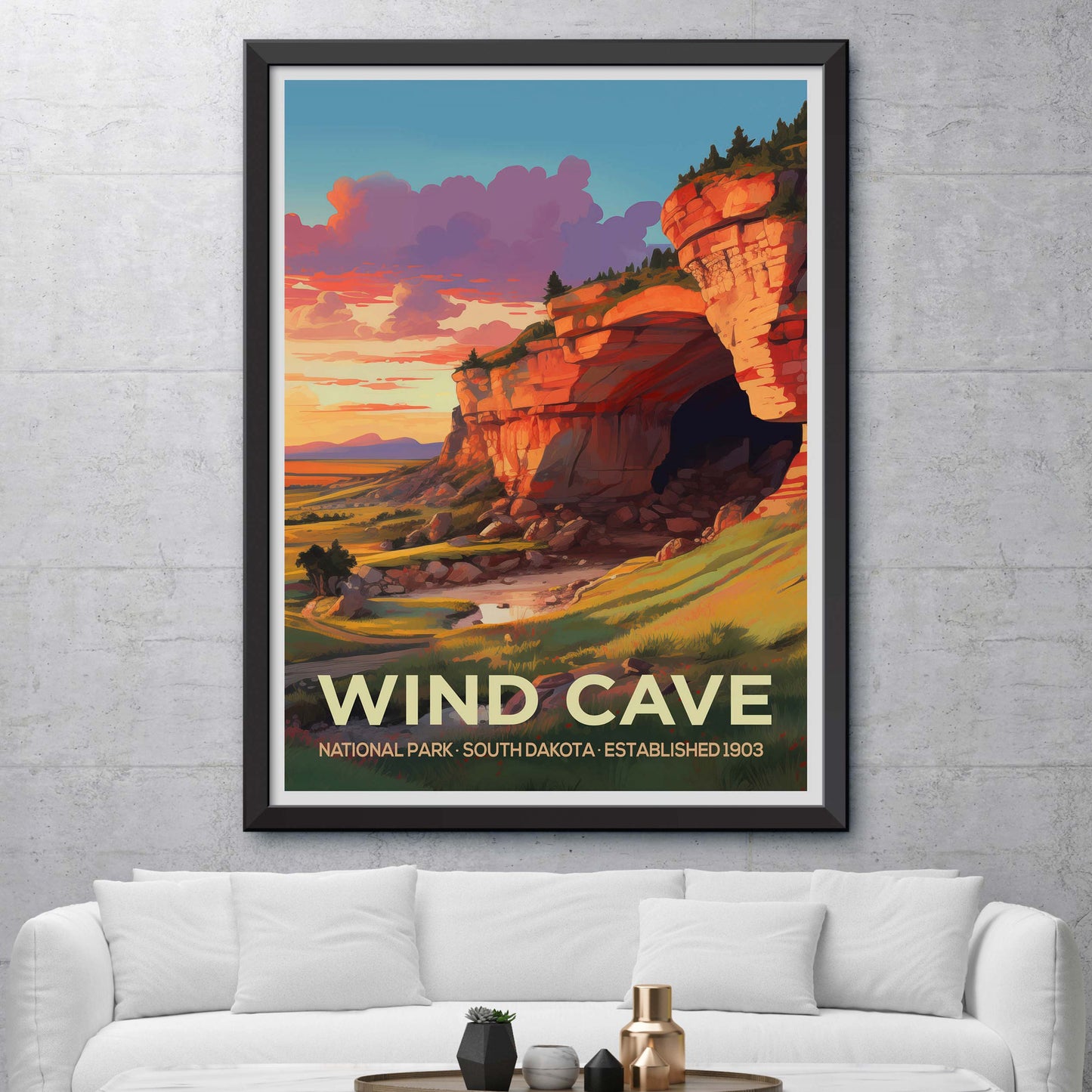 Wind Cave National Park Travel Print