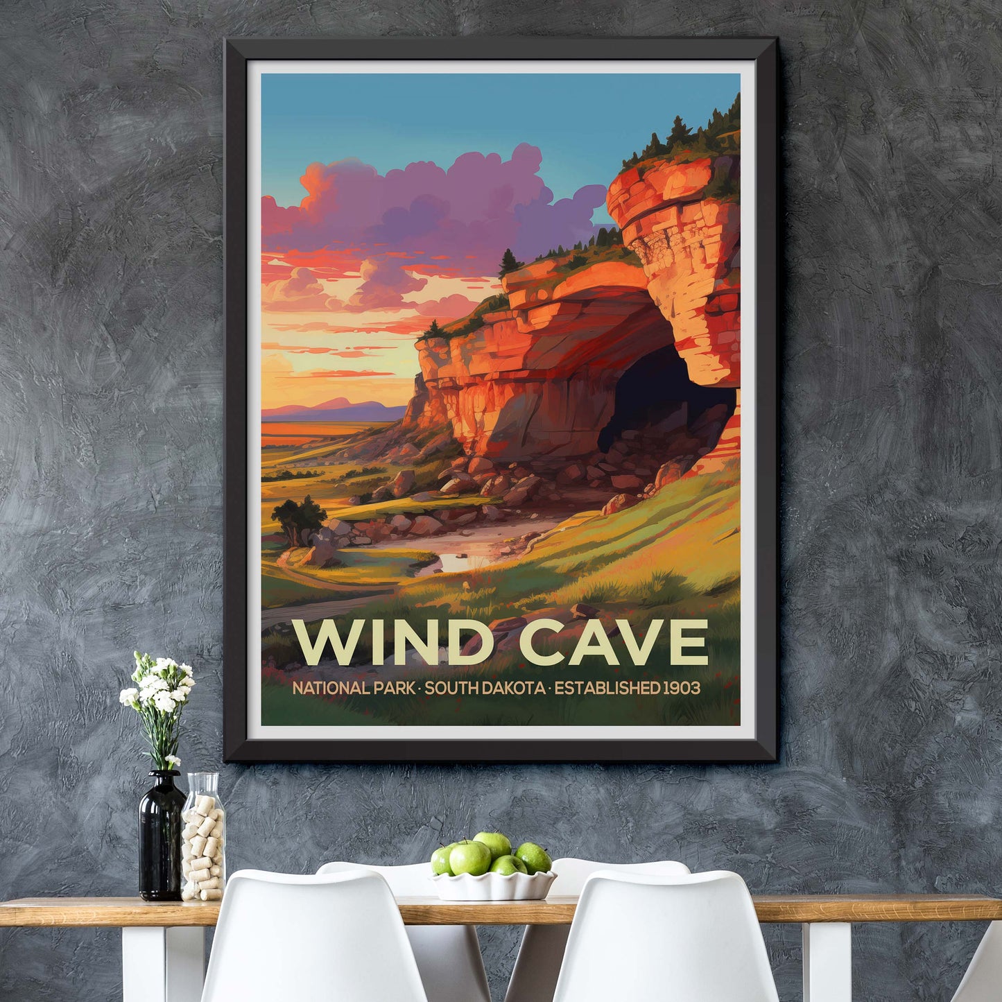 Wind Cave National Park Travel Print