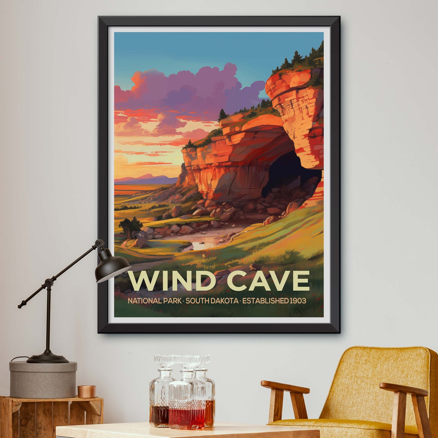 Wind Cave National Park Travel Print