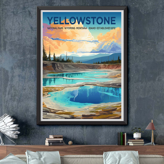 Yellowstone National Park, Yellowstone Buffalo, National Park Decor