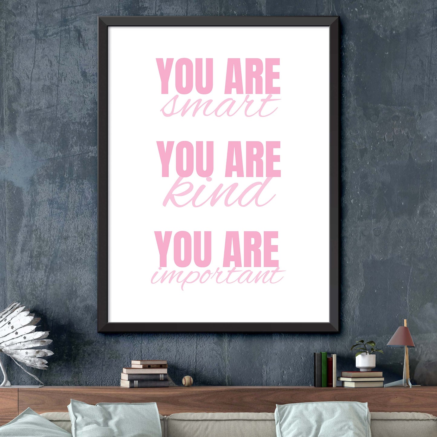 Pink Positive Thoughts Print