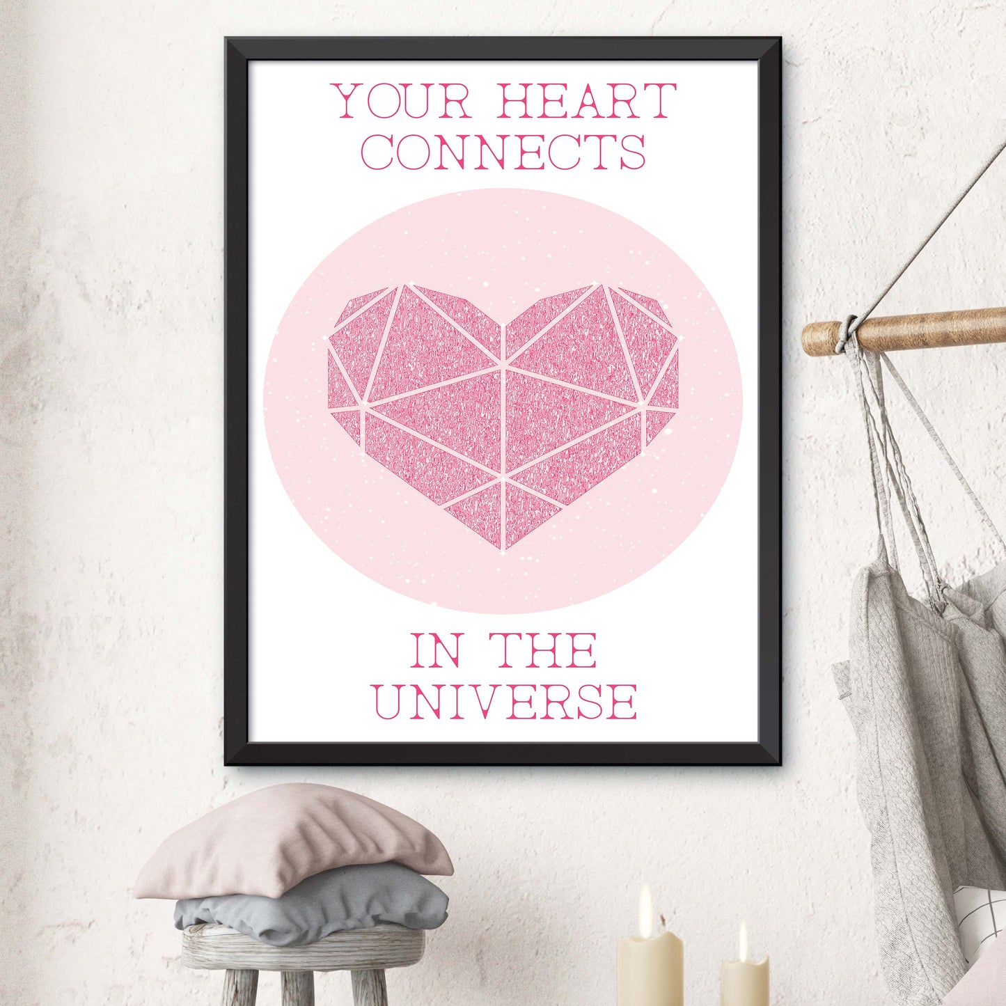 Your Heart Connects In The Universe Print