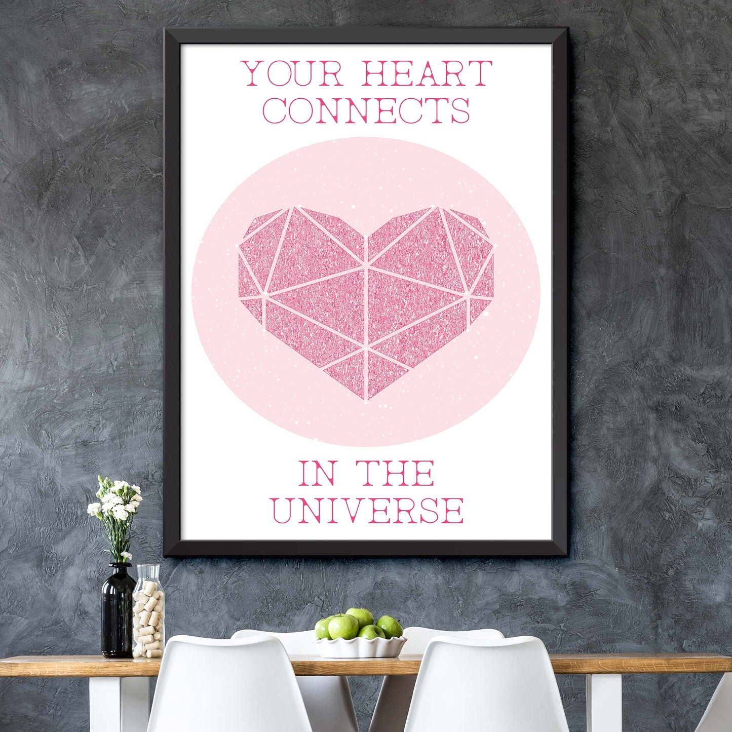 Your Heart Connects In The Universe Print