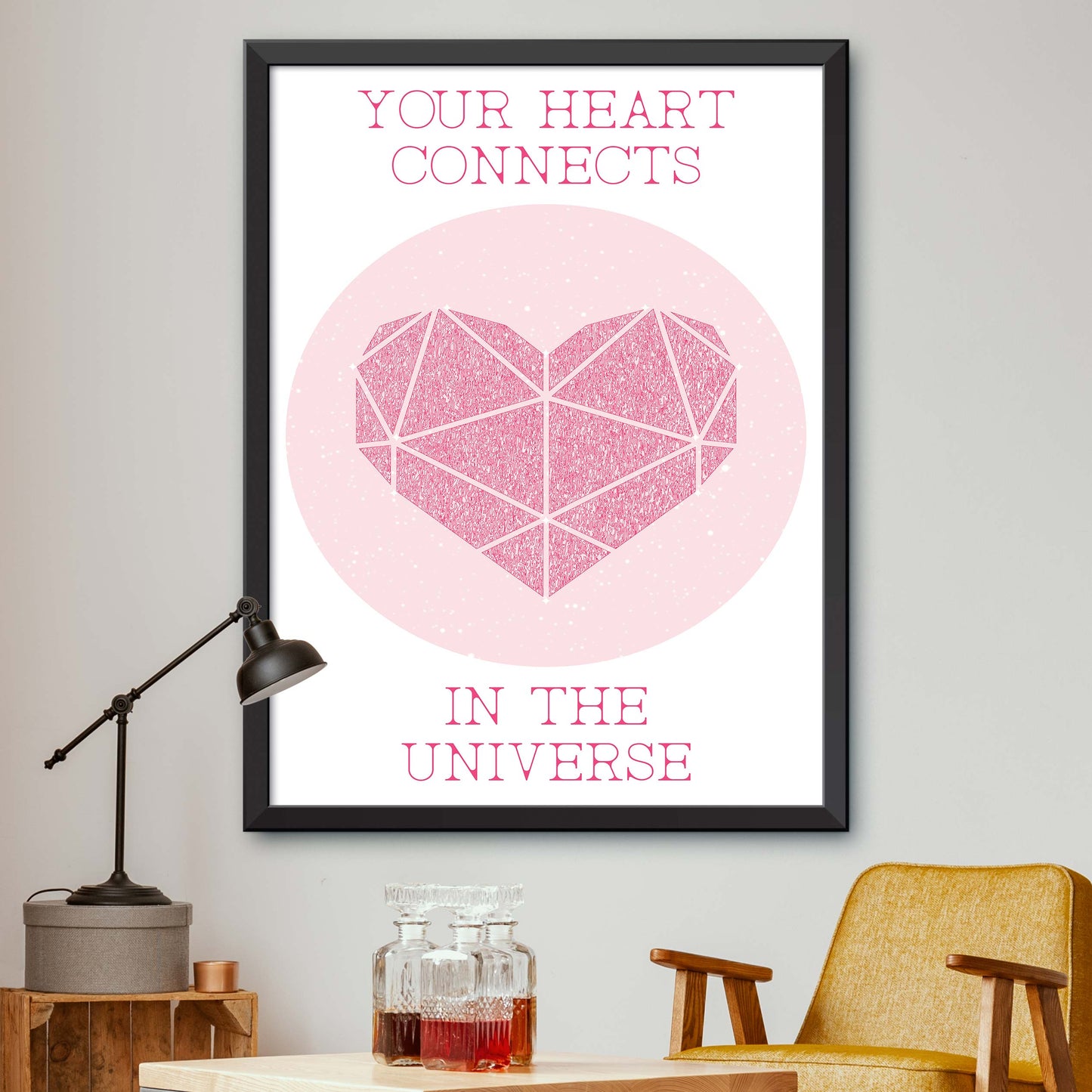 Your Heart Connects In The Universe Print