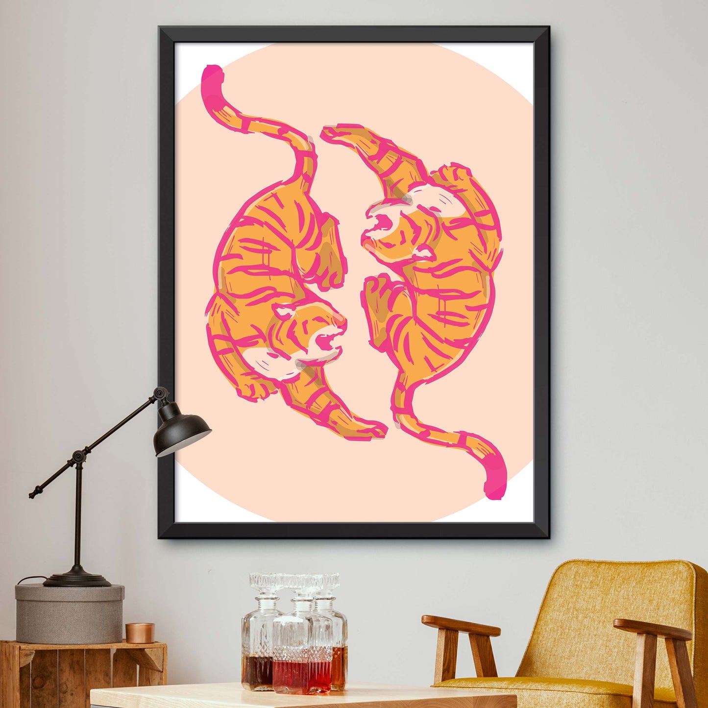 Pink Tiger Print